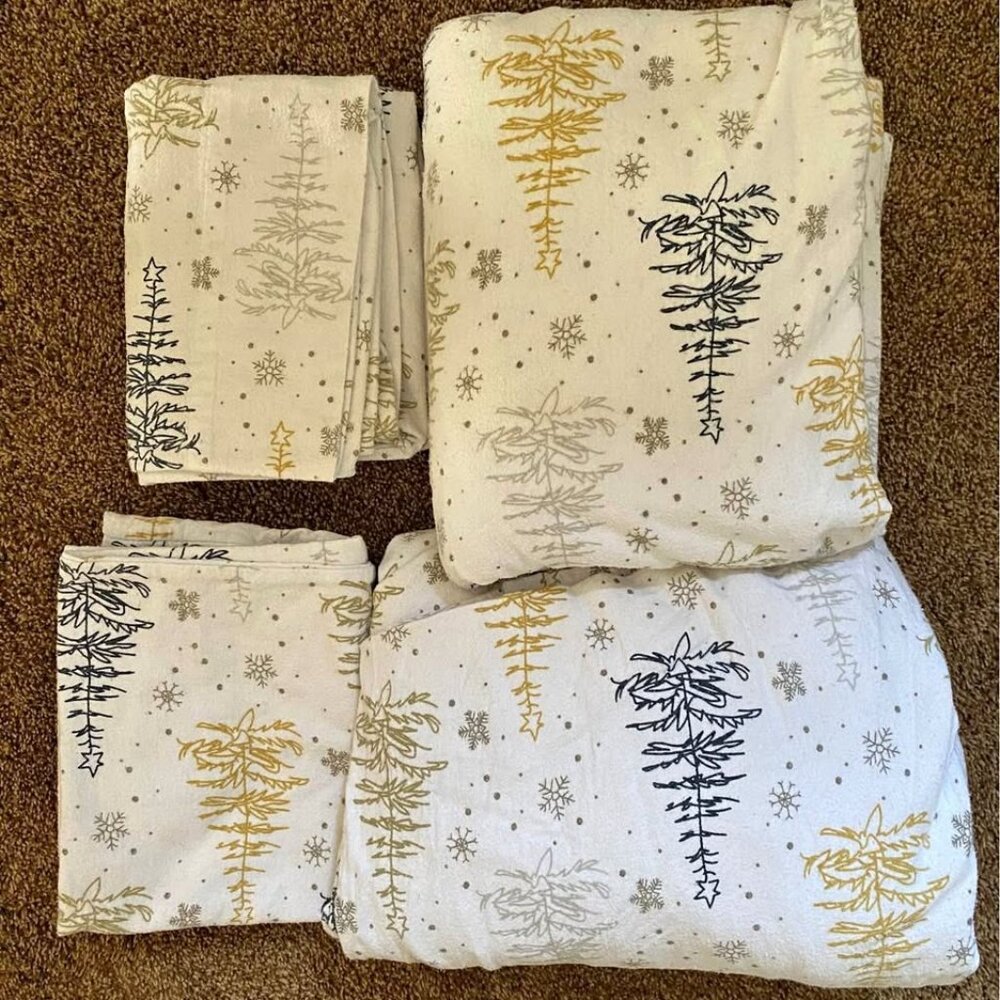 RUVANTI Queen Flannel Sheets Set